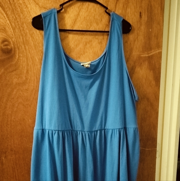 Ava & Viv 3x Blue Tank Mini Dress - Picture 2 of 4